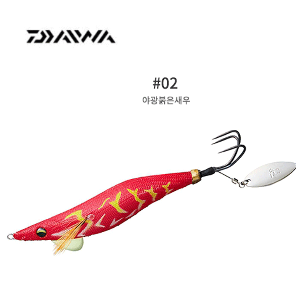바다루어 다이와 쾌적 후네 문어 채비 타코 왕눈이 삼바리 수평 에기 슷테 레드홀로, 3.5호 - 상품 이미지