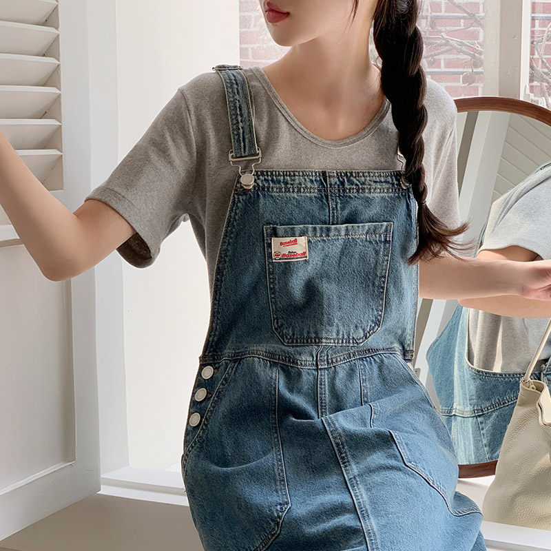 [자체제작] (프리미엄 원단) 에스 말랑쫀득 사계절 유브이넥 티셔츠 ts4327