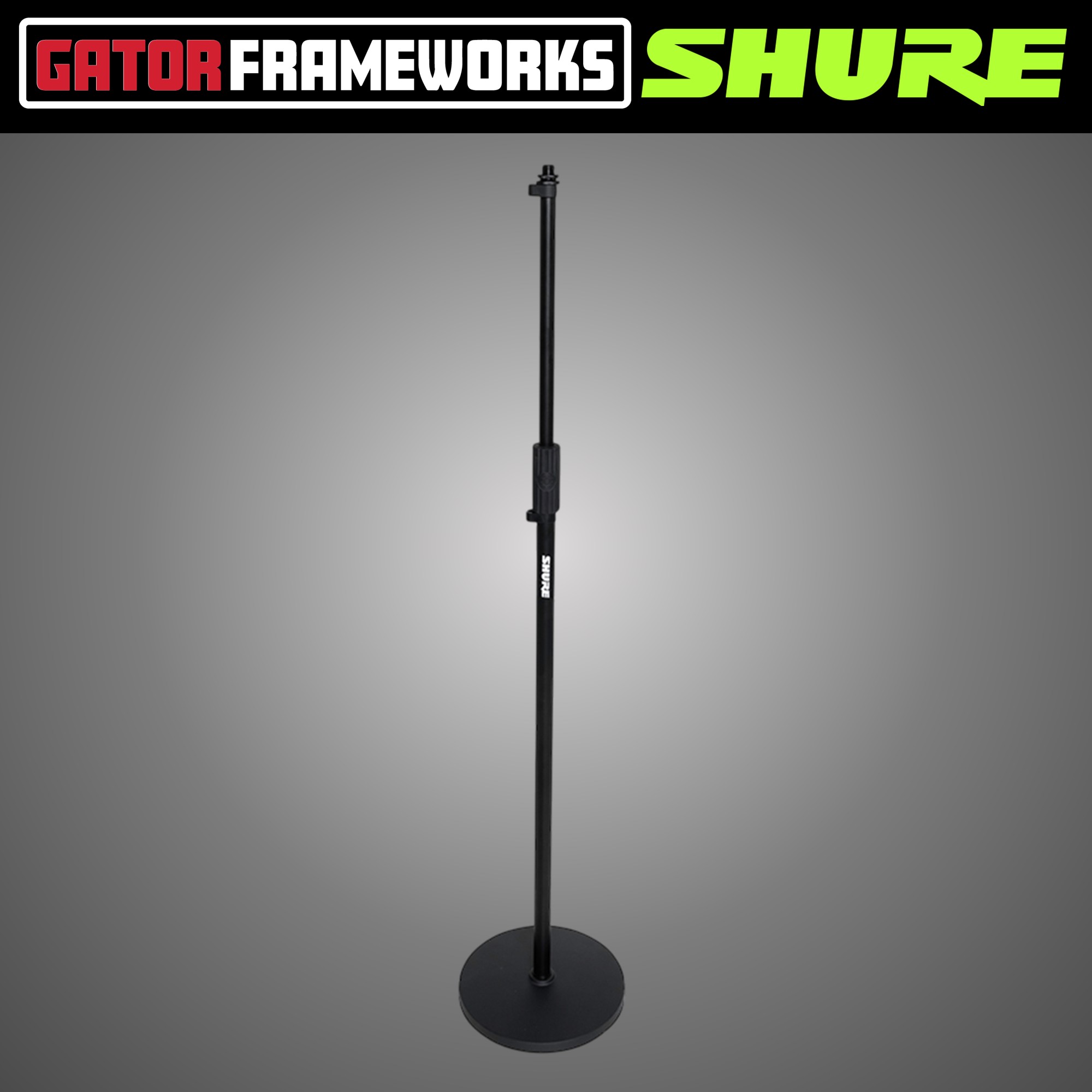 슈어 10인치 라운드베이스 일자형 마이크스탠드 SHURE GATOR Frameworks