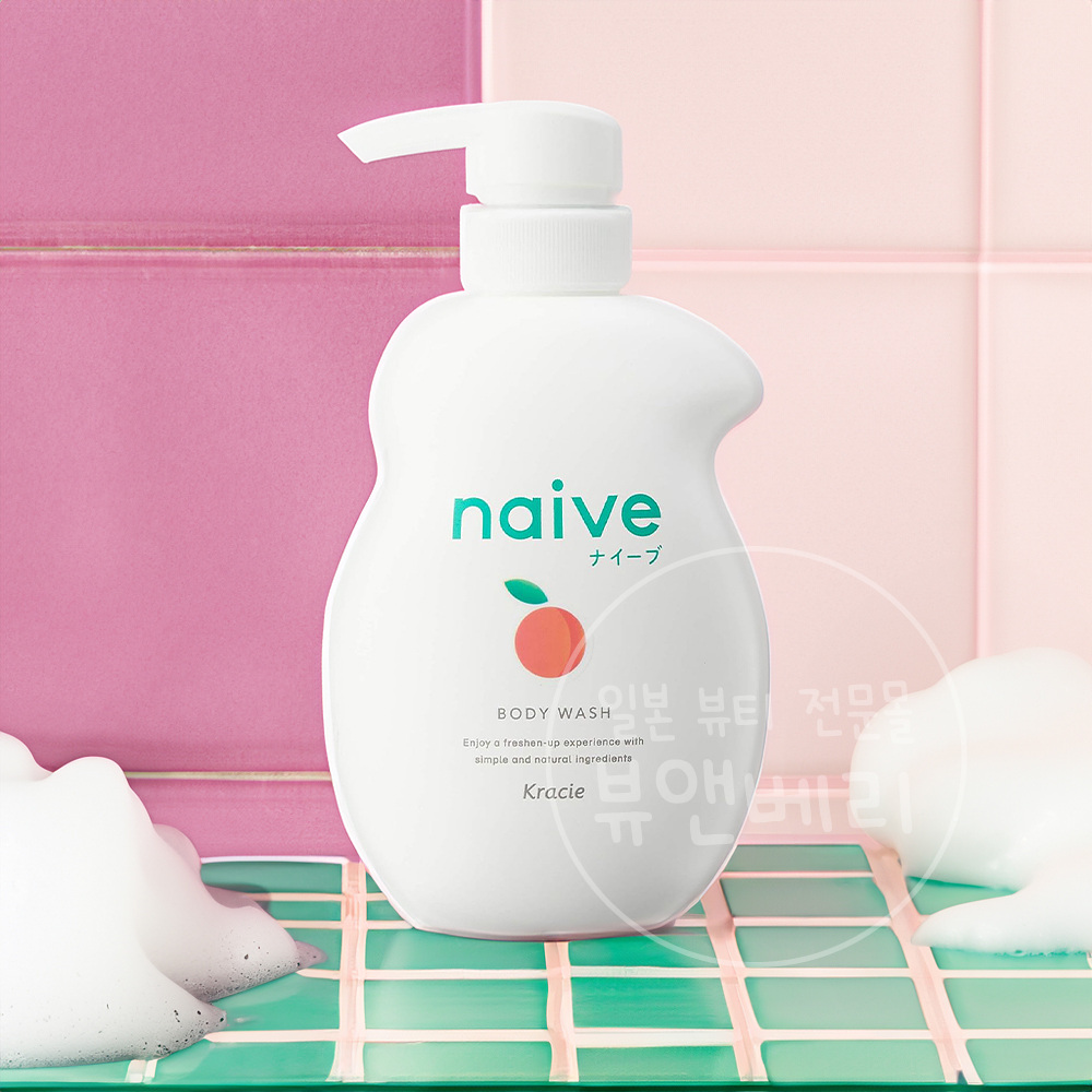 크라시에 나이브 바디워시 액체타입 복숭아향 530ml 일본 바디클렌저 모모 - 메인 이미지