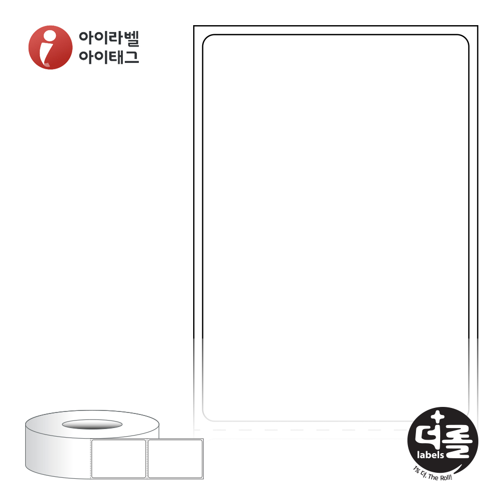 더롤라벨 RL4565DT 바코드 라벨지 45x64.733 흰색 감열지 75지관 13,900라벨 리본 불필요 - 메인 이미지