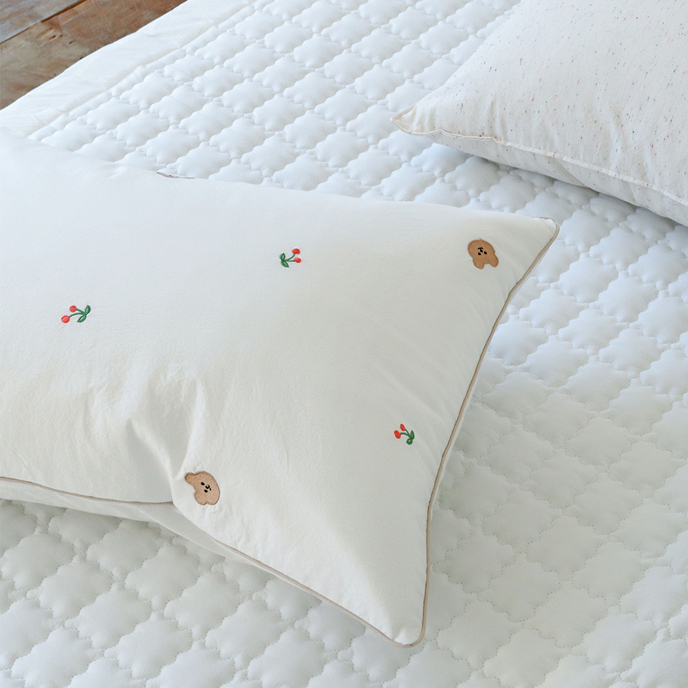 바이오워싱 고밀도 순면 미끄럼방지 논슬립 매트리스 사계절 국산 침대패드 SS