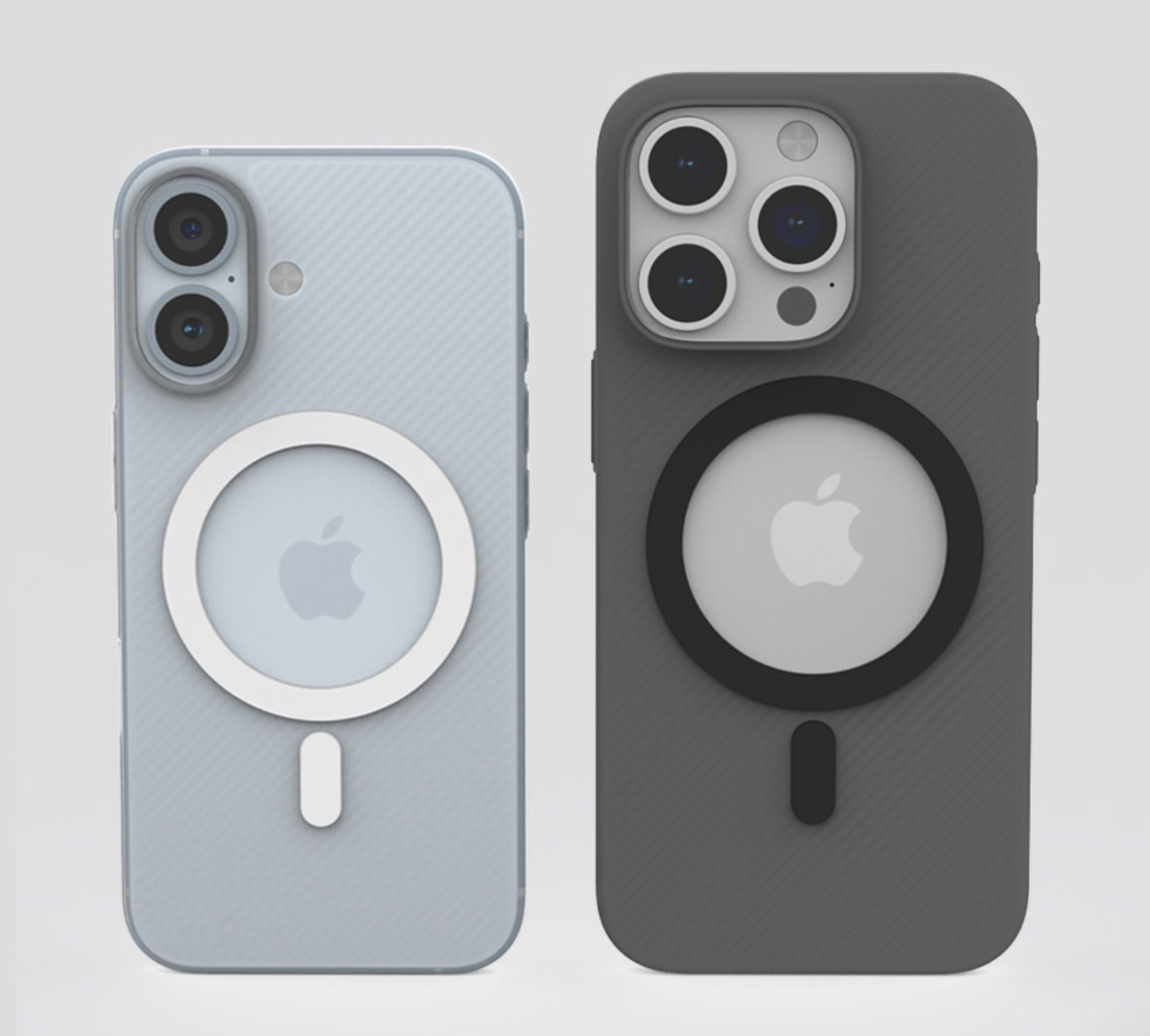 무광 초슬림 하드 맥세이프 케이스 화이트 반투명, 아이폰16e - 상세 이미지 2