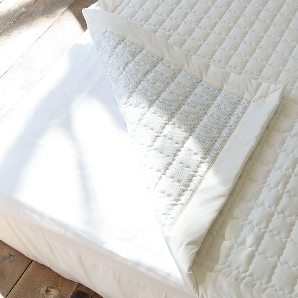 바이오워싱 고밀도 순면 미끄럼방지 논슬립 매트리스 사계절 국산 침대패드 SS