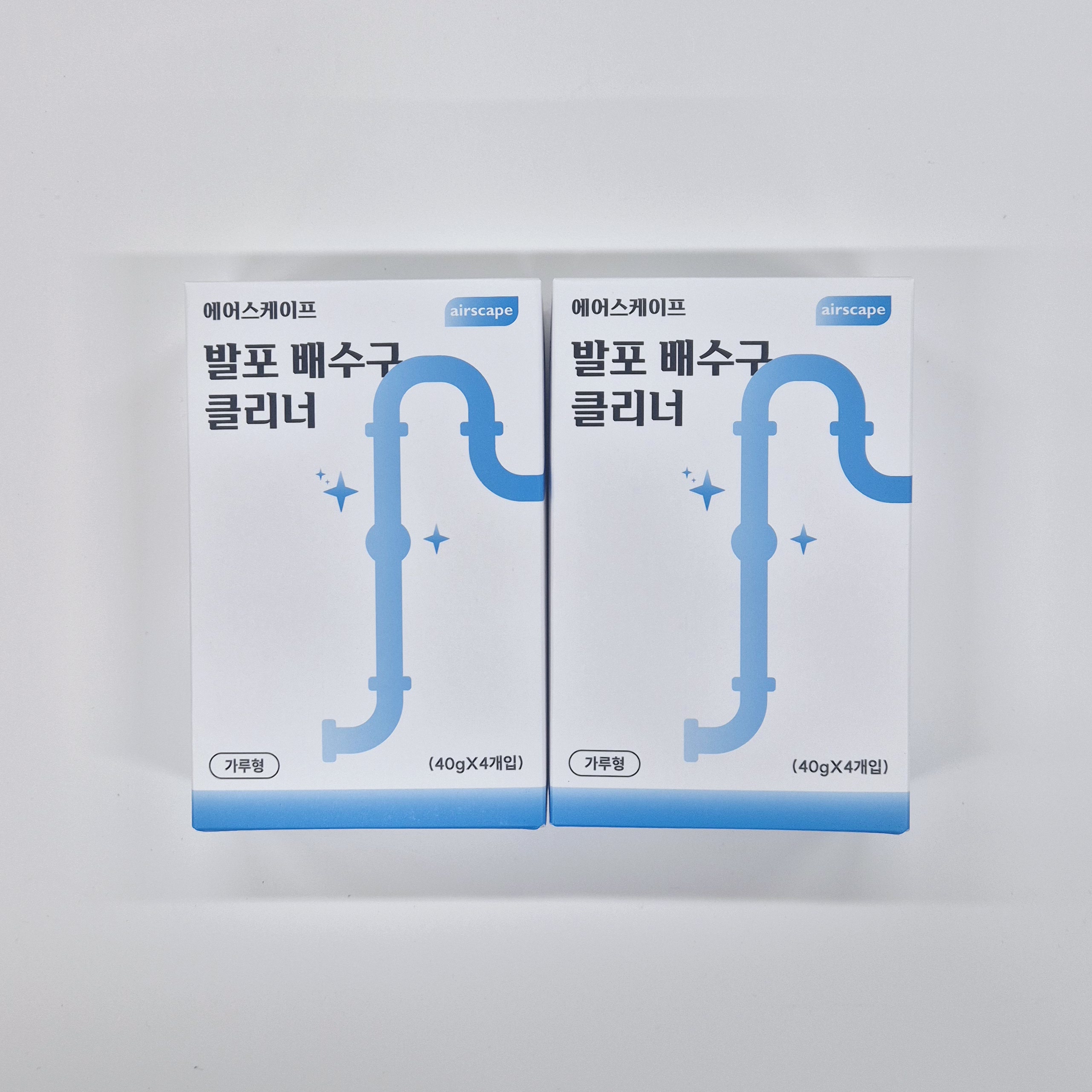 [강세일]발포 배수구클리너 화장실 하수구 청소 에어스케이프 40g 8개입, 1개