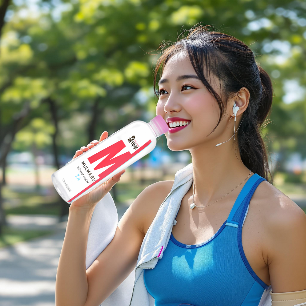 물마루 광천수 알칼리수 미네랄워터 알카리수 고급 페티병 혼합음료 500ml, 20개