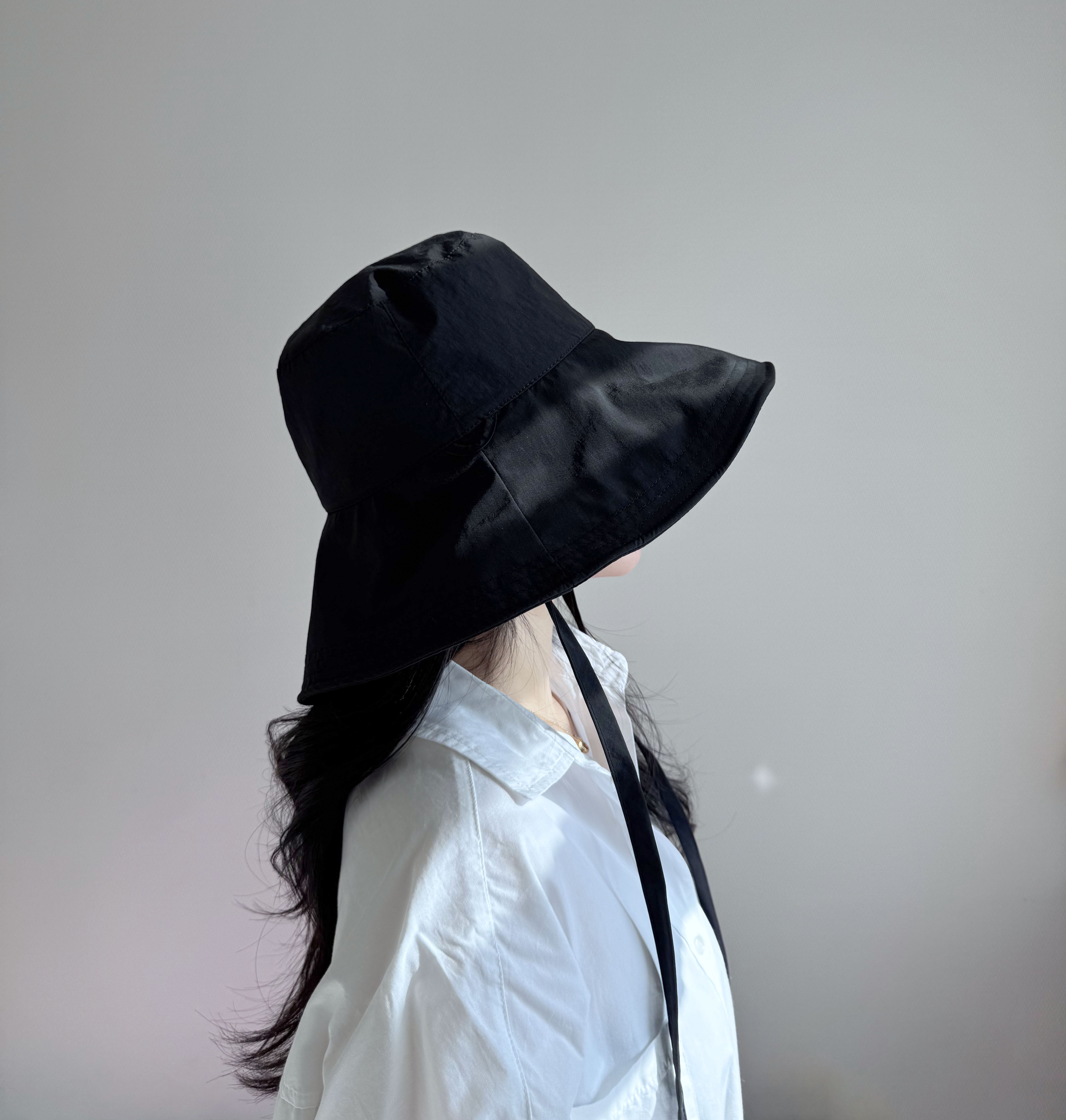 햇빛차단 바스락 챙넓은 리본 끈 여름 모자 여성 휴양지 여행 비치 버킷햇 벙거지 상세 이미지 34