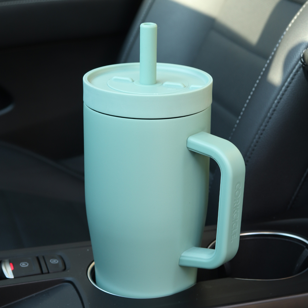 콕시클 크루저 22oz 스텐 보냉 텀블러 밀폐 손잡이 빨대 650ml, 모브 - 상세 이미지 3
