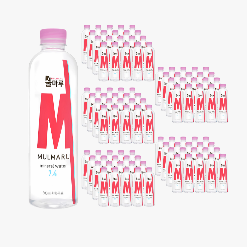물마루 광천수 알칼리수 미네랄워터 알카리수 고급 페티병 혼합음료 500ml, 100개