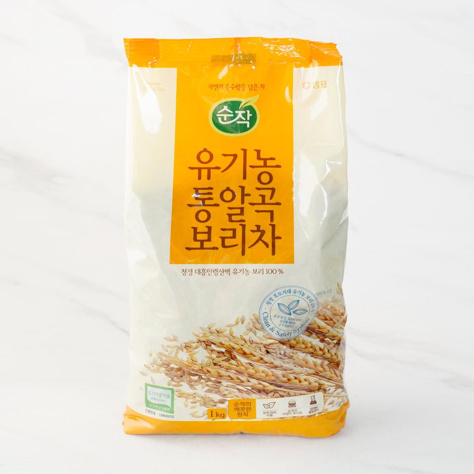 메가마트 순작 유기농 통알곡 보리차 1kg - 상품 이미지