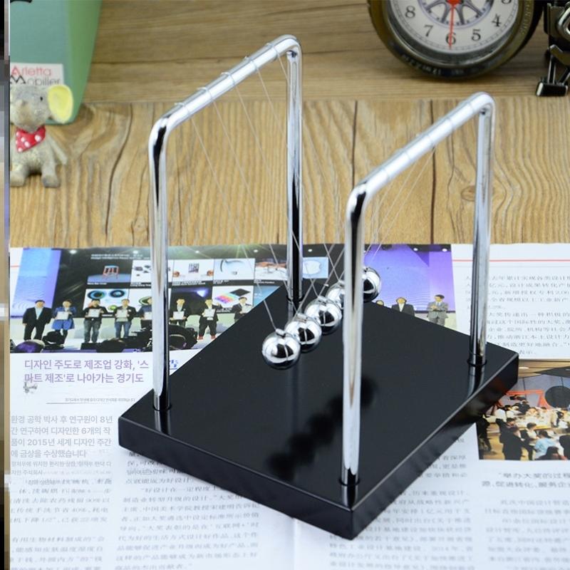뉴턴볼 구슬 진자운동 테이블 요람 무한동력구슬 사무실 7구 우주 M52-소형 ABS 블랙5개 - 상세 이미지 5