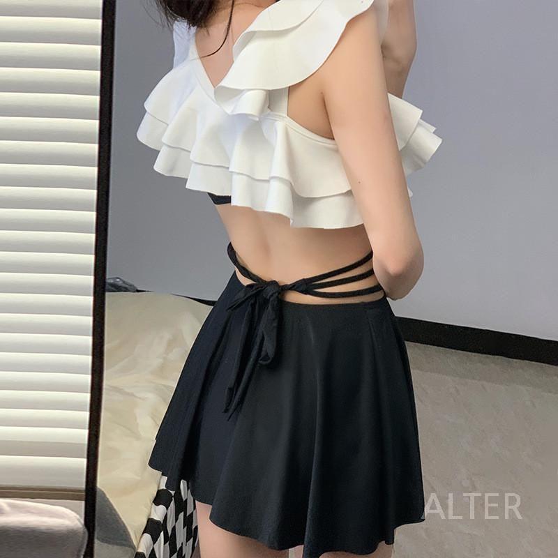 부유방 커버 수영복 뱃살 래쉬가드 비키니 팔뚝살 - 상세 이미지 4