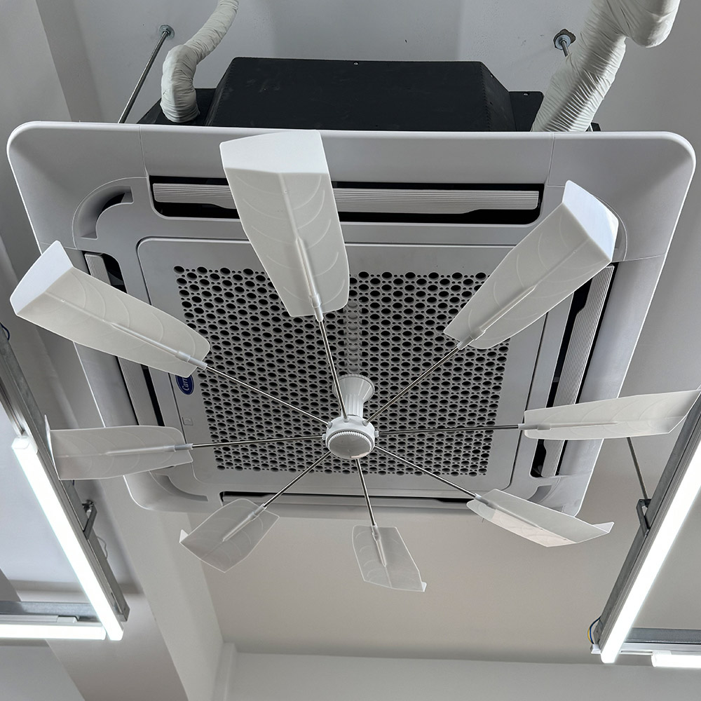 국내제작 천장형 시스템 에어컨바람막이 에어컨 실링팬 바람개비 날개 윈드바이저 PNT-002 - 상세 이미지 3