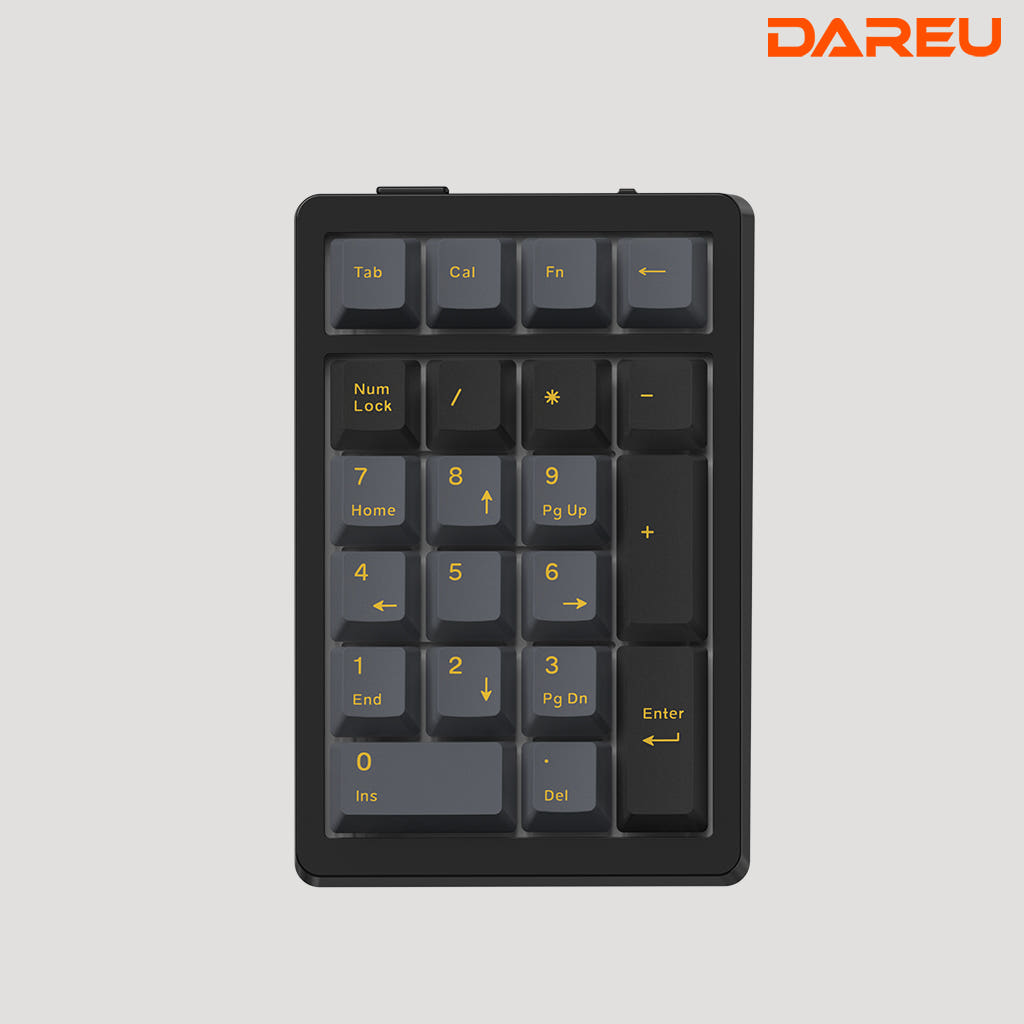 다얼유 EK21 유무선 기계식 넘버패드 키보드 알루비얼골드, 클라우드축