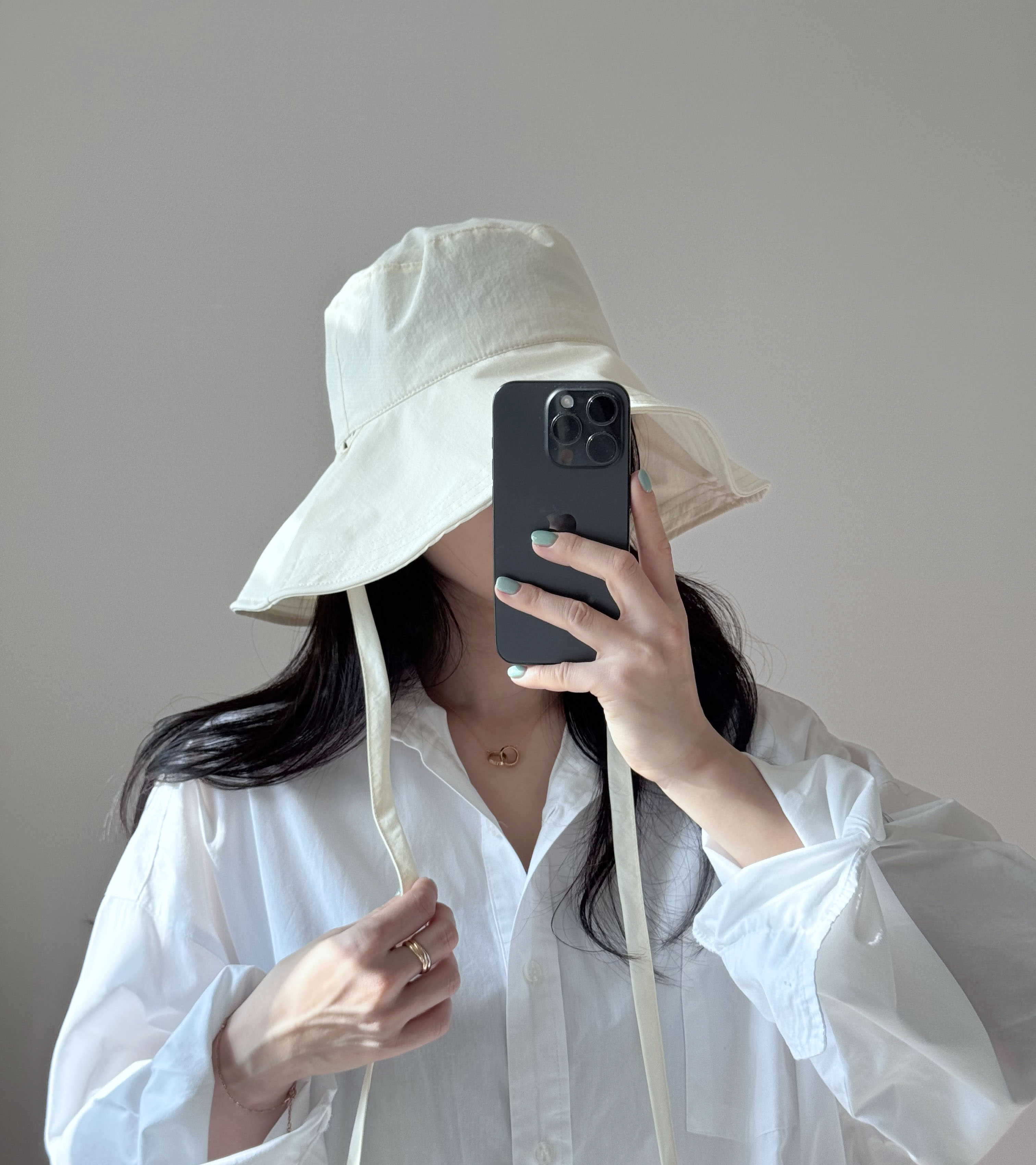 햇빛차단 바스락 챙넓은 리본 끈 여름 모자 여성 휴양지 여행 비치 버킷햇 벙거지 상세 이미지 24