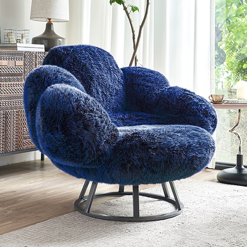 플러시 스위벨 인테리어 회전 라운지 체어 Plush Swivel Chair - 상세 이미지 2