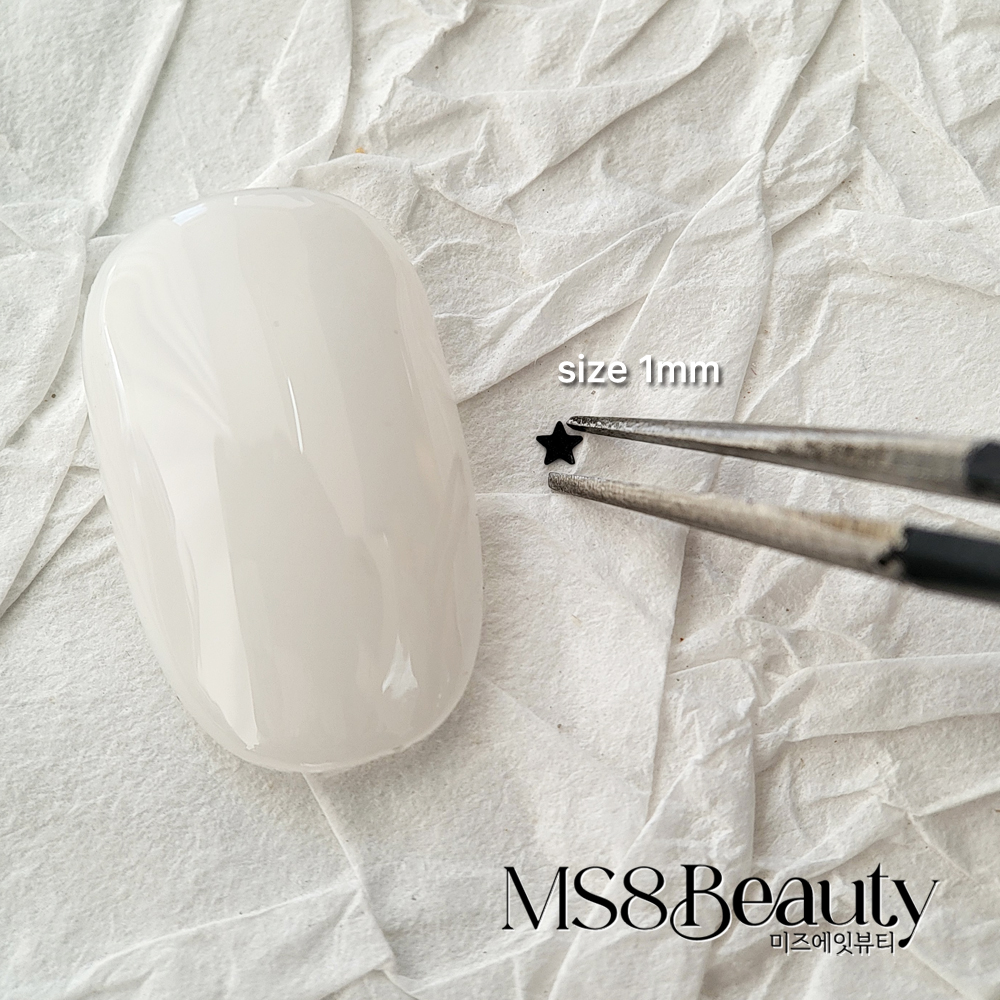 왕쪼꼬미 별 1mm 글리터 스팽글 네일아트 실버 - 상세 이미지 5