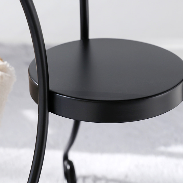 원형 티테이블 2인 거실 베란다 미니 철제 사이드 테이블