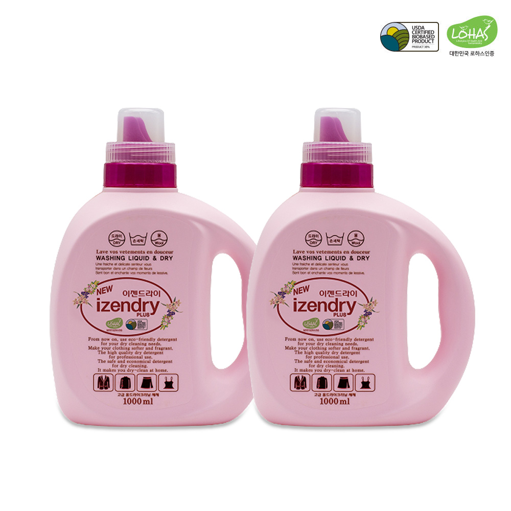 [세제혁명] 홈드라이세제 이젠드라이 플러스 1000ml 2통