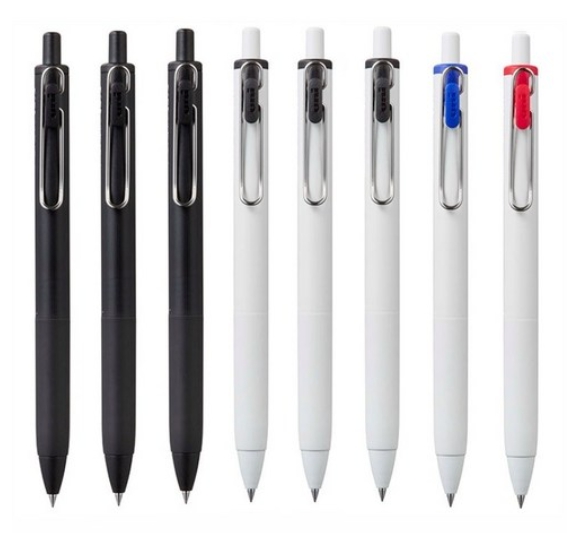 유니볼원 0.38mm 볼펜 8개 베이직 컬러 세트(블랙,블루,레드) - 상세 이미지 2