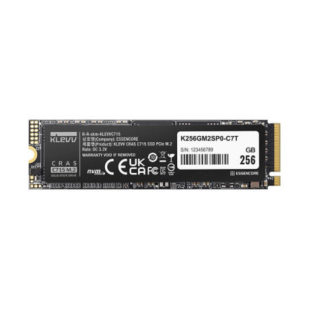 ESSENCORE KLEVV CRAS C715 M.2 NVMe SSD (256GB) 파인인포