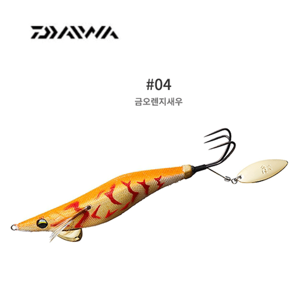 바다루어 다이와 쾌적 후네 문어 채비 타코 왕눈이 삼바리 수평 에기 슷테 오렌지 골드, 3.5호 - 메인 이미지