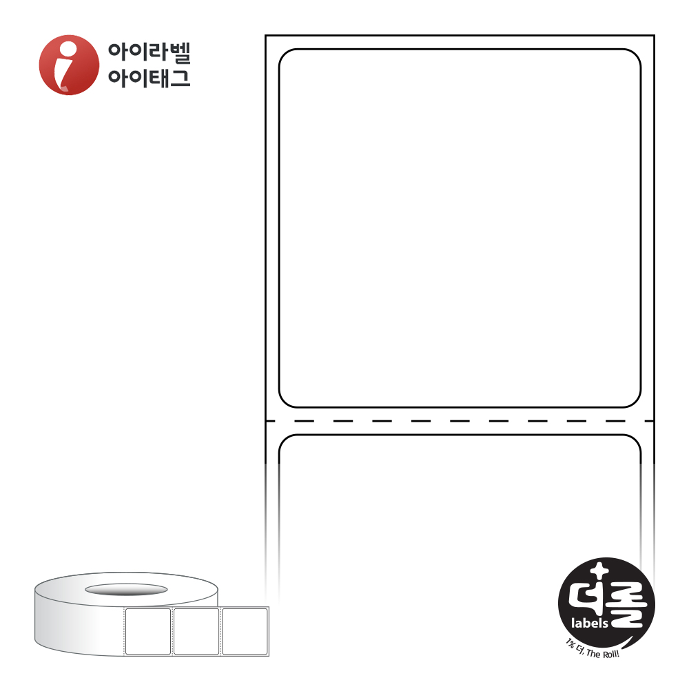 더롤라벨 RL4039DT 바코드 라벨지 40x39.333 흰색 감열지 75지관 15,000라벨 리본 불필요 - 메인 이미지
