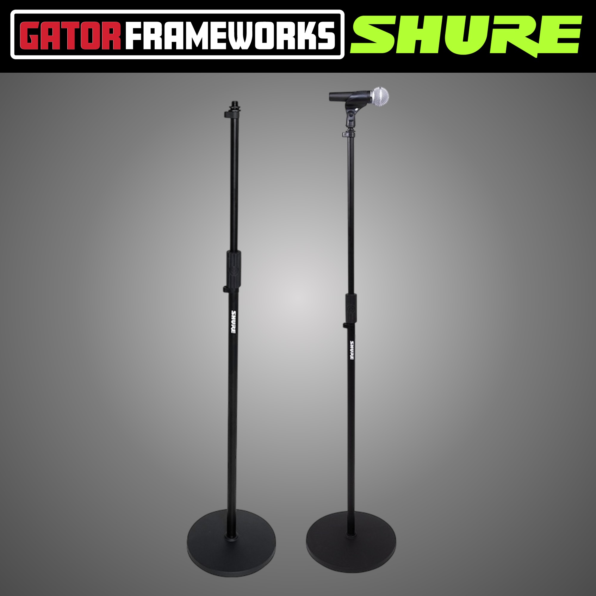 슈어 10인치 라운드베이스 일자형 마이크스탠드 SHURE GATOR Frameworks - 상세 이미지 2