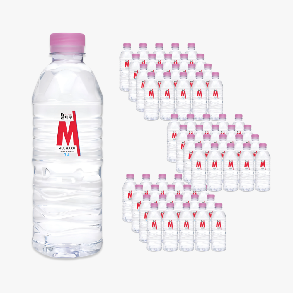 물마루 광천수 알칼리수 미네랄워터 알카리수 일반 페티명 500ml, 60개