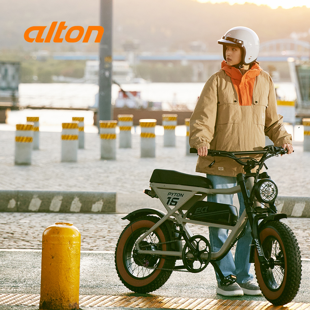 2025 알톤 파이톤16 자토바이 팻 바이크 48V 500W 15Ah 매트그레이 40.6cm