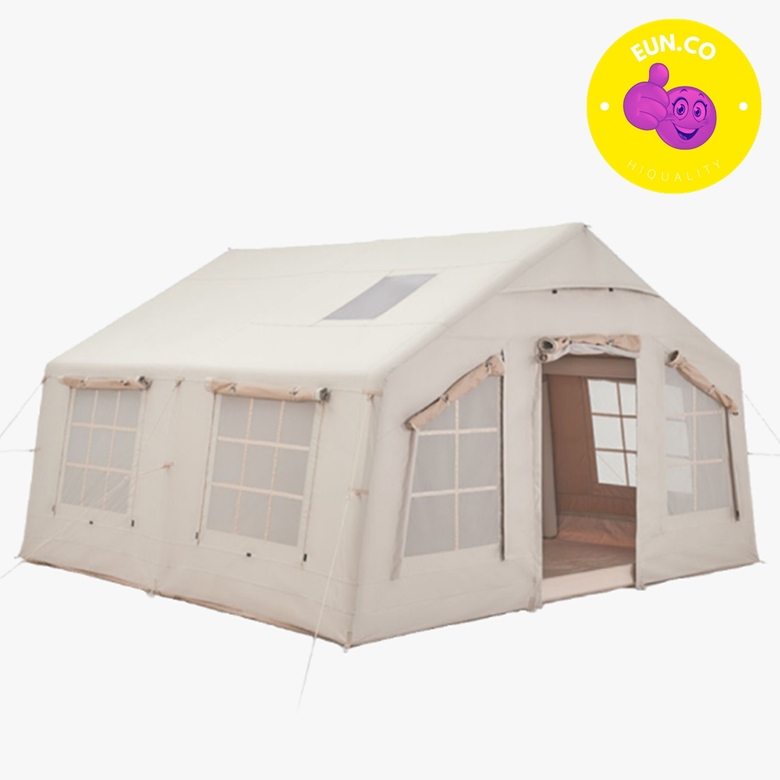 거실형 에어텐트 3~4인용 글램핑 장박용 원터치 공기 주입 방수 튼튼한 대형쉘터