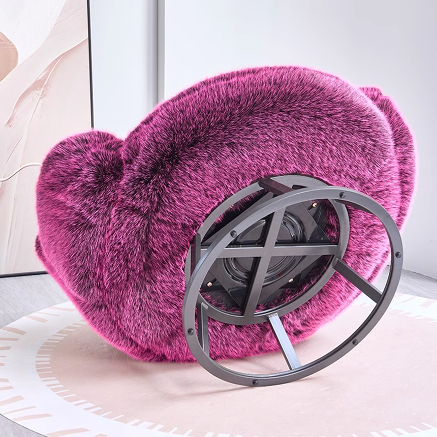 플러시 스위벨 인테리어 회전 라운지 체어 Plush Swivel Chair 이미지 6