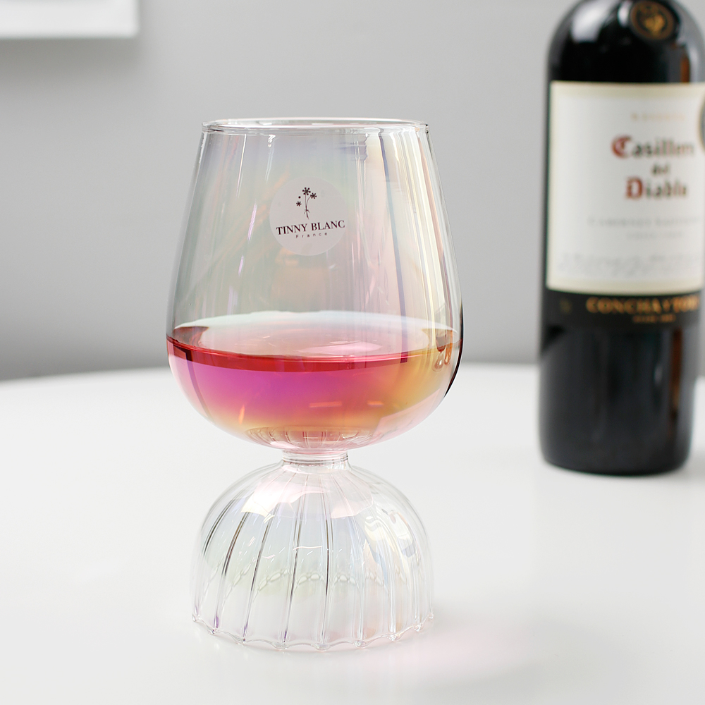 크리스탈 유리잔 티니블랑 고블렛 오로라 샴페인 칵테일 와인잔 590ml, 1개 - 상품 이미지