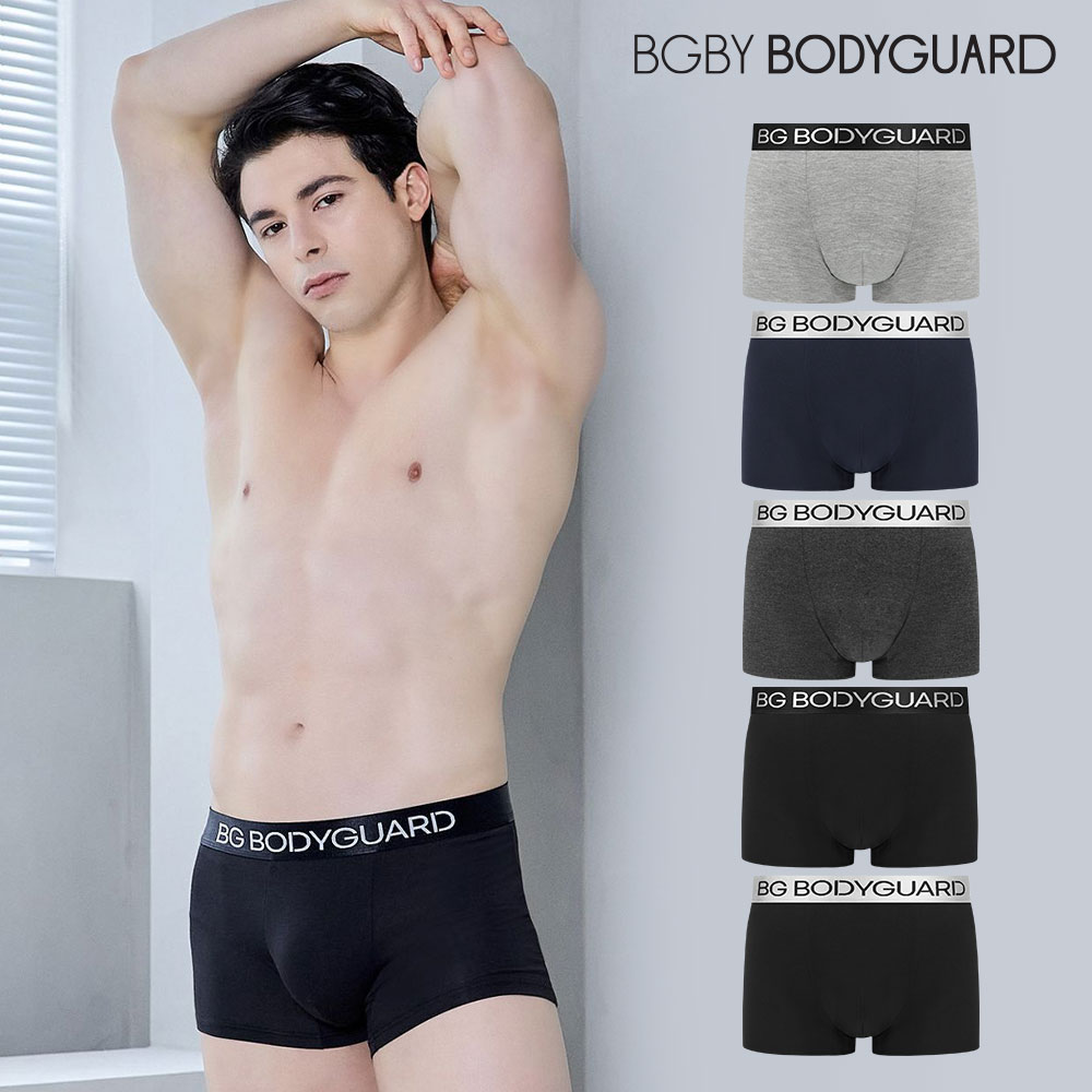 보디가드 남성 팬티 플렉서블 모달 스틸밴딩 드로즈 5종세트