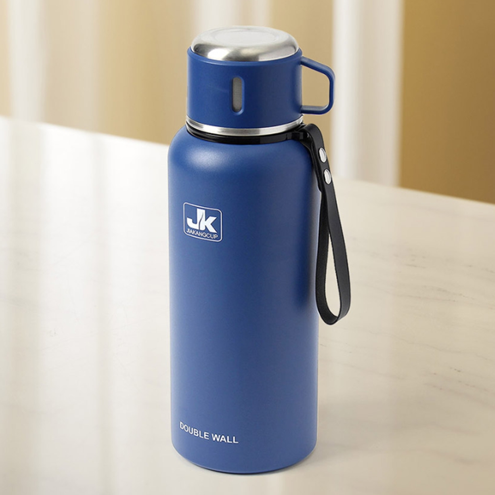 손잡이형 보온보냉병 대용량 스텐 물통 등산 낚시 1.5L