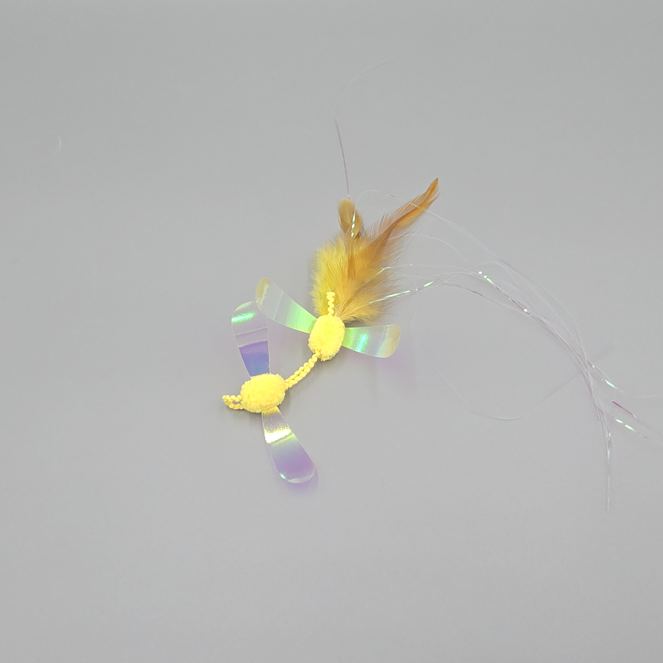 ABIBI'S GOMULSANG 수제 고양이 장난감 낚시대리필 카샤카샤 장난감 미끼 끈 벌레 깃털 곤충 대롱대롱 파리 이미지 4