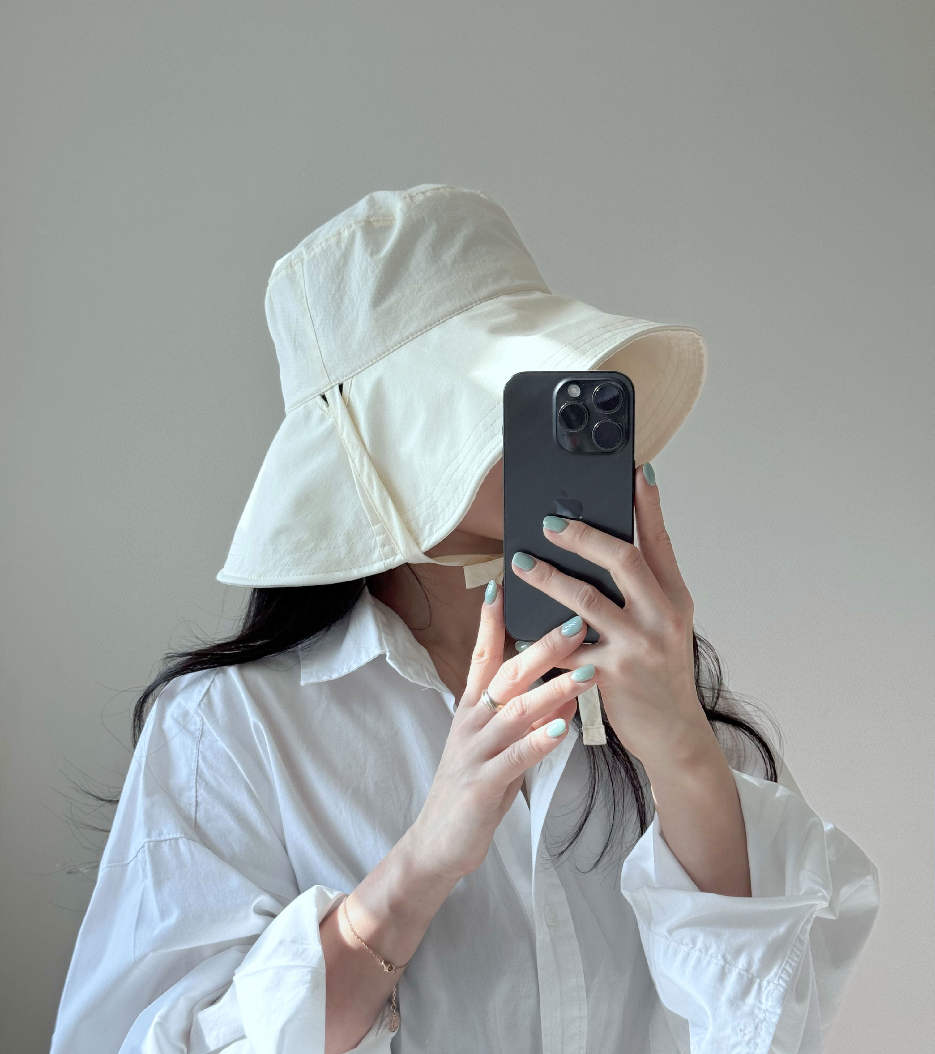 햇빛차단 바스락 챙넓은 리본 끈 여름 모자 여성 휴양지 여행 비치 버킷햇 벙거지 상세 이미지 26