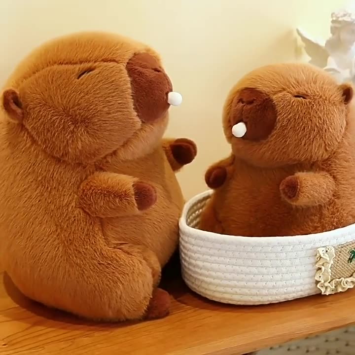 카피바라 아보가도 봉제인형 특대형 초대형 35cm - 상세 이미지 3