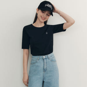 [제로스트릿][2컬러] 에센셜 로고 티셔츠 ESSENTIAL LOGO T... 착용 후기 | 사이즈/핏 총정리 - 상품 이미지 3