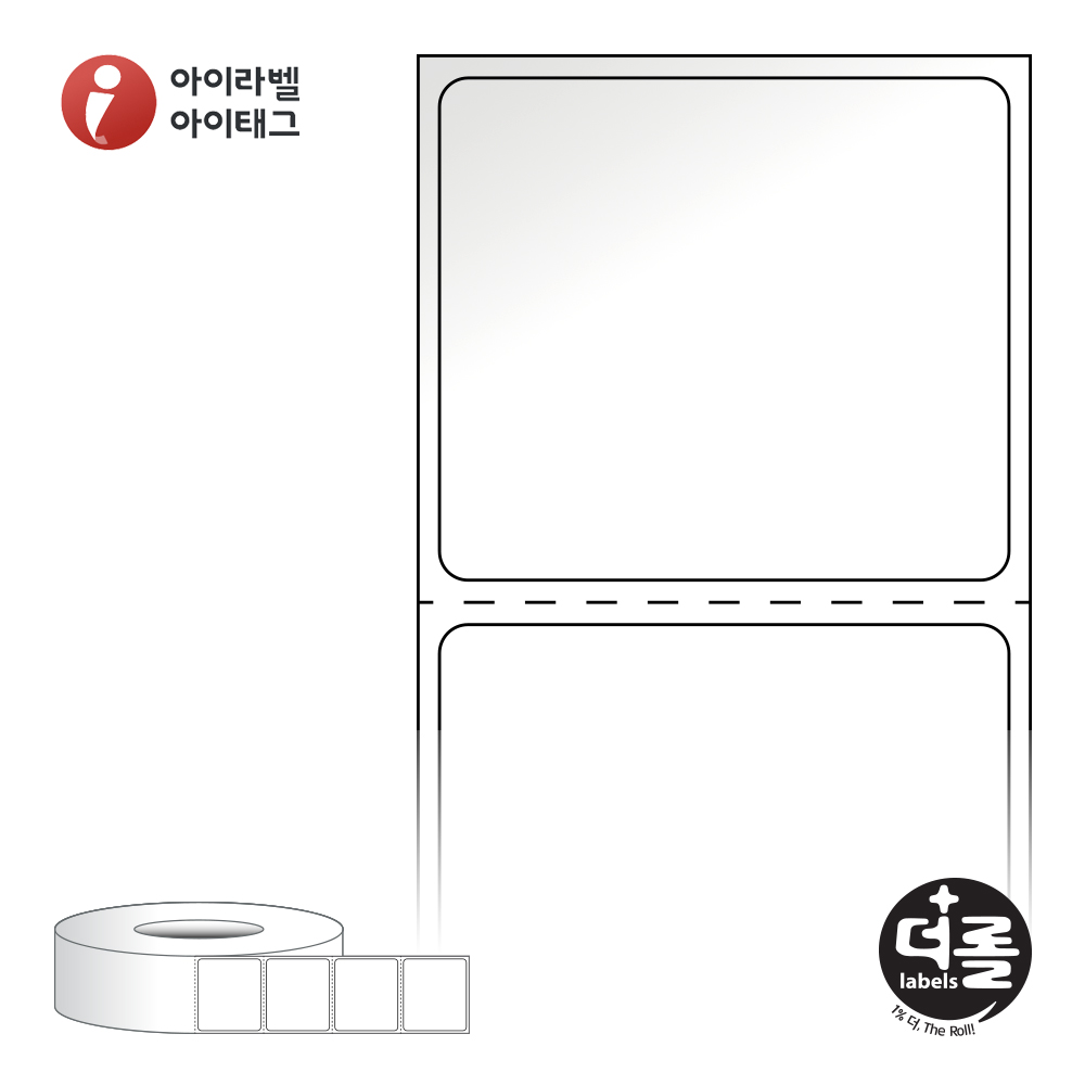 더롤라벨 RL4035LG 바코드 라벨지 40x35 흰색 아트 광택 75지관 15,500라벨 - 메인 이미지