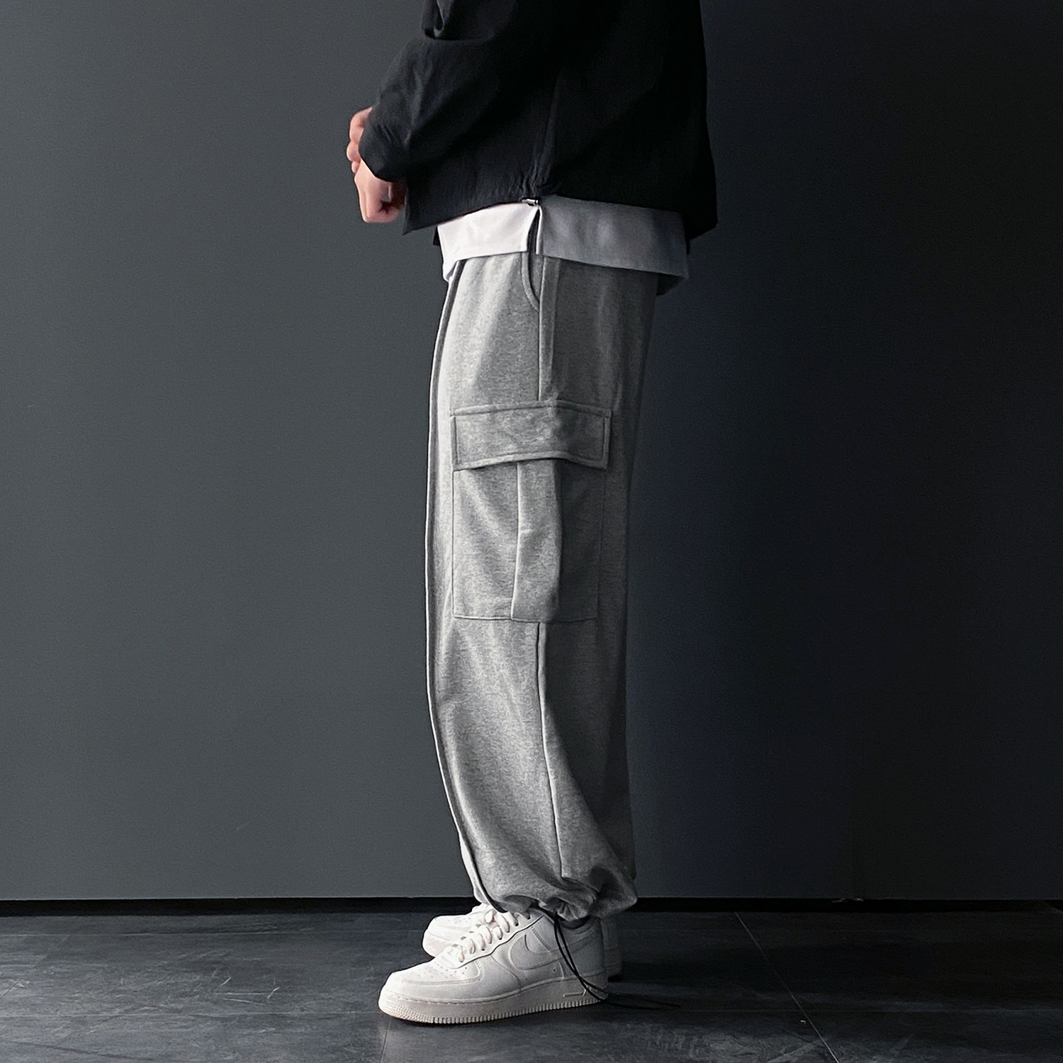 스웻팬츠 벌룬팬츠 통넓은바지 건빵바지 - 상세 이미지 3