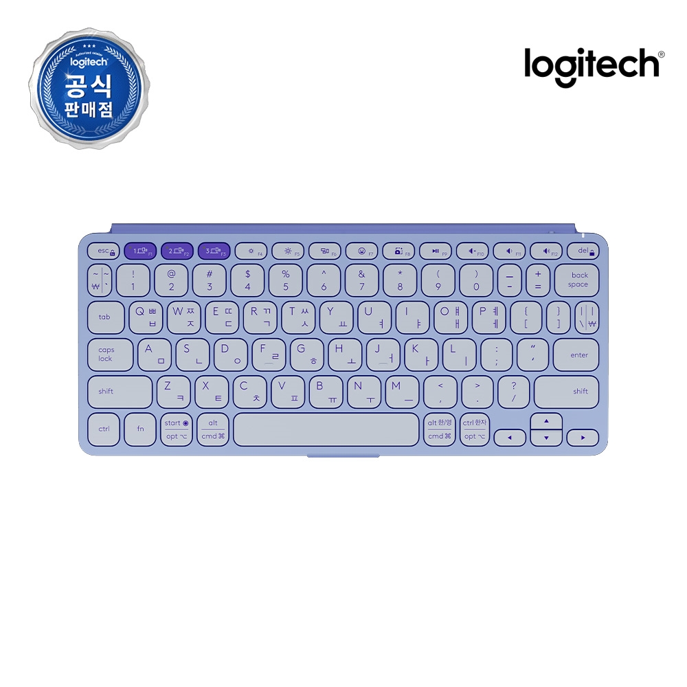 로지텍코리아 공식 Keys-to-go 2 무선 키보드 라일락, 팬터그래프 - 메인 이미지
