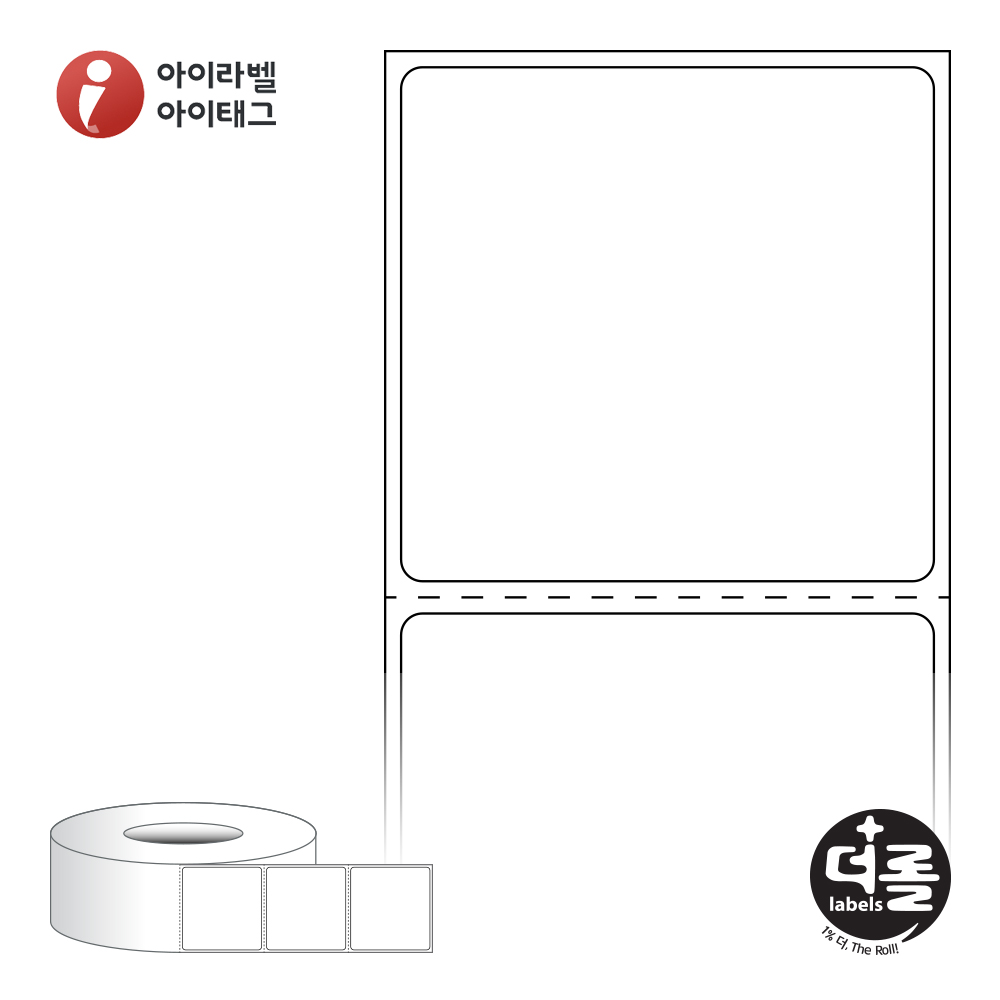 더롤라벨 RL5048DT 바코드 라벨지 50x47.8 흰색 감열지 75지관 22,900라벨 리본 불필요 - 메인 이미지