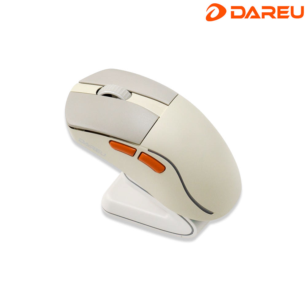다얼유 A950 AIR 4K 8K 초경량 게이밍 마우스 레트로베이지