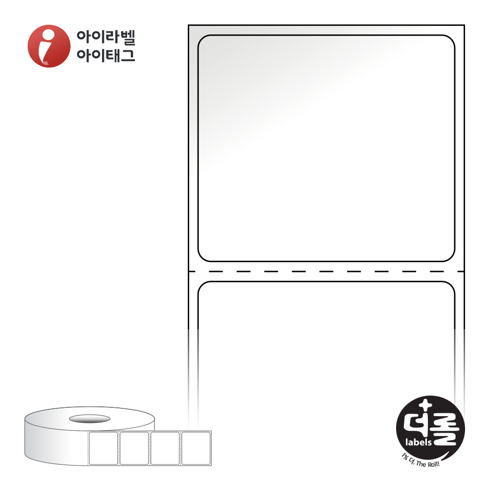 더롤라벨 RS4035LG 바코드 라벨지 40x35 흰색 아트 광택 40지관 7,800라벨 - 메인 이미지