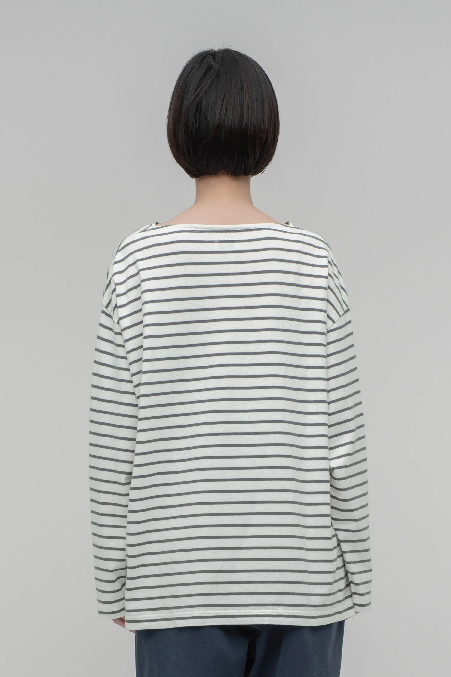 시오타 CIOTA 보더 스트라이프 롱슬리브 긴팔 티셔츠 25SS - 상세 이미지 4