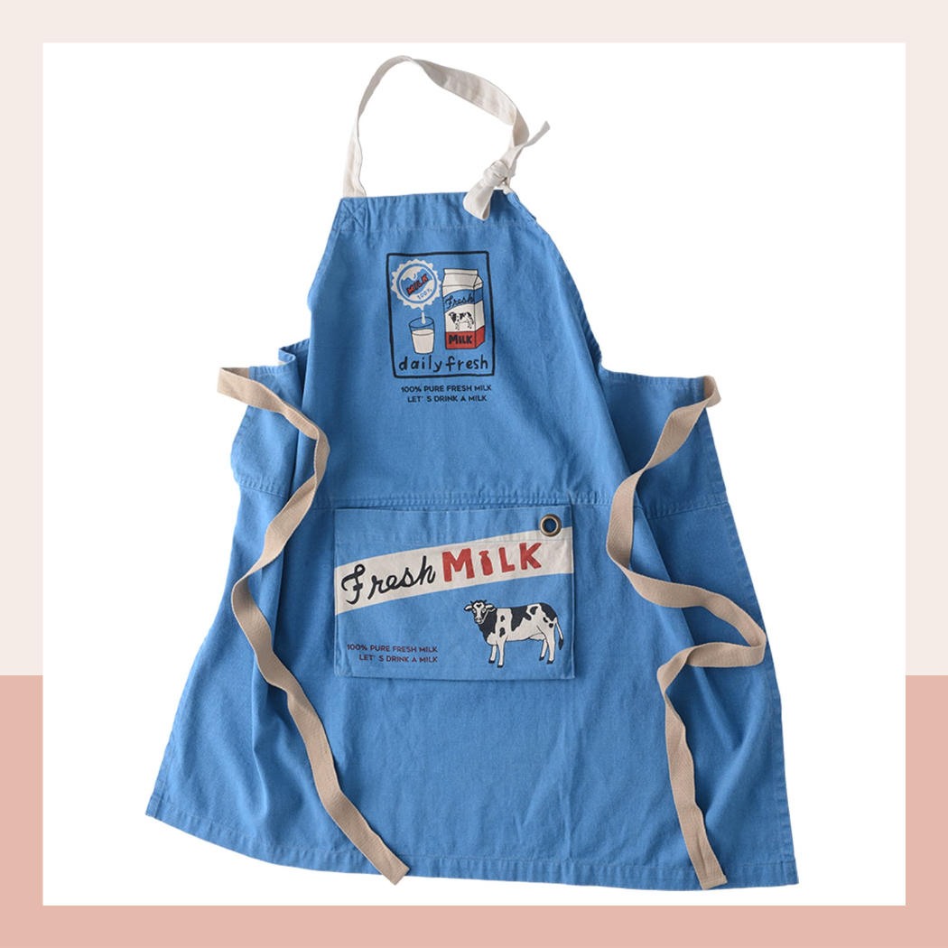 AND PACKABLE 앤드패커블 앞치마 우유