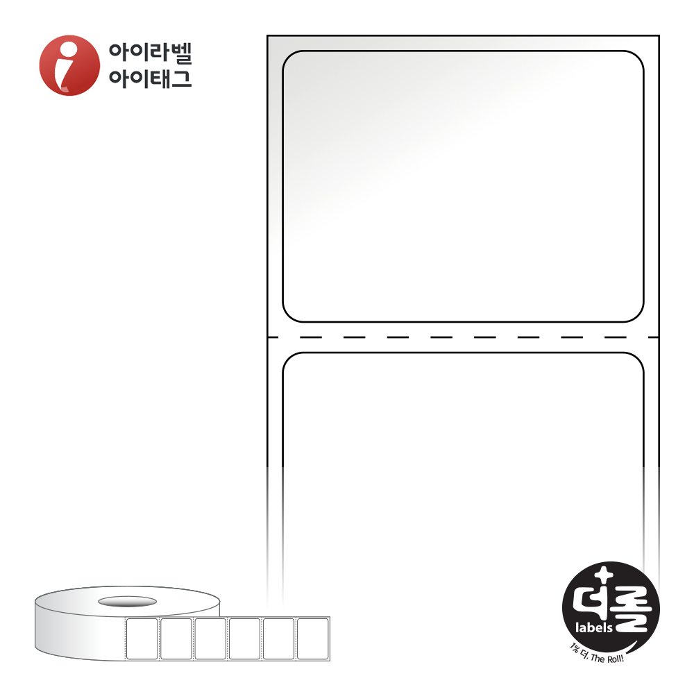 더롤라벨 RS3527LG 바코드 라벨지 35x26.633 흰색 아트 광택 40지관 5,200라벨 - 상품 이미지
