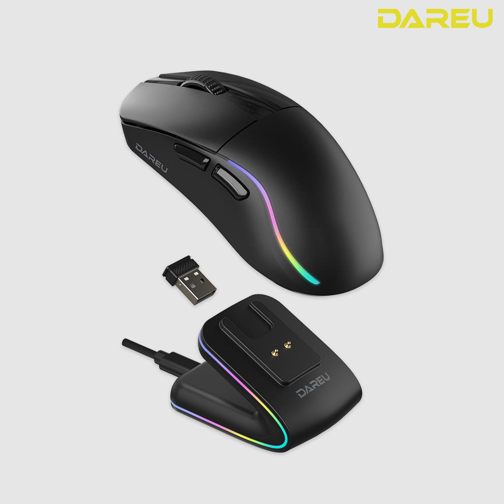 다얼유 A950 AIR 4K 8K 초경량 게이밍 마우스 블랙