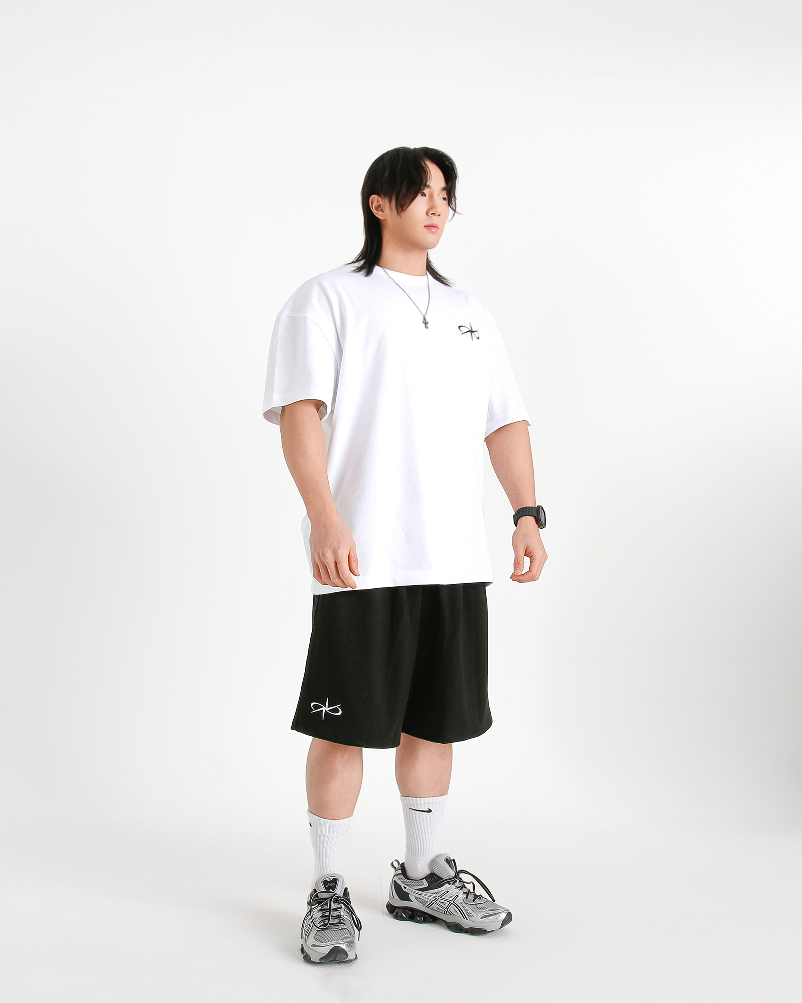 렙시멈 짐웨어, 니들포인트 와이드 하프팬츠 (3Colors) - 상세 이미지 5